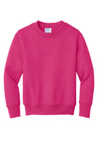Port & Co Youth Core Fleece Crewneck Sweatshirt.  PC90Y