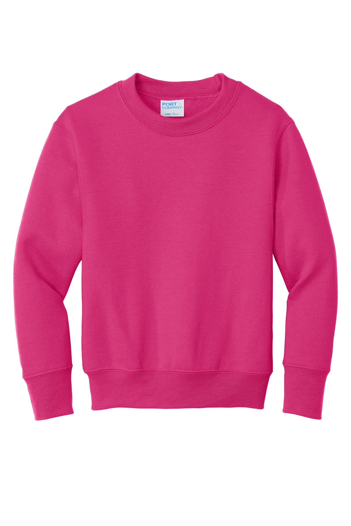 Port & Co Youth Core Fleece Crewneck Sweatshirt.  PC90Y