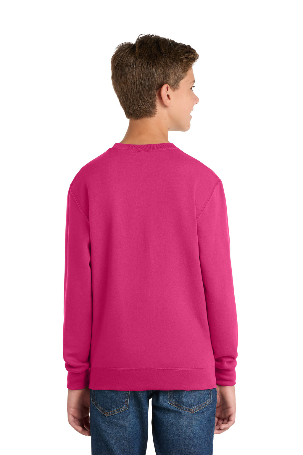 Port & Co Youth Core Fleece Crewneck Sweatshirt.  PC90Y