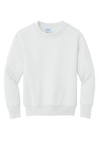 Port & Co Youth Core Fleece Crewneck Sweatshirt.  PC90Y