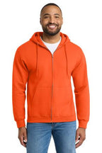 Port & Co Tall Essential Fleece Full-Zip Hooded Sweatshirt. PC90ZHT