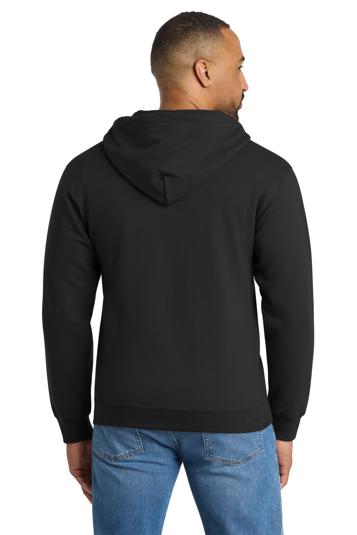 Port & Co Tall Essential Fleece Full-Zip Hooded Sweatshirt. PC90ZHT