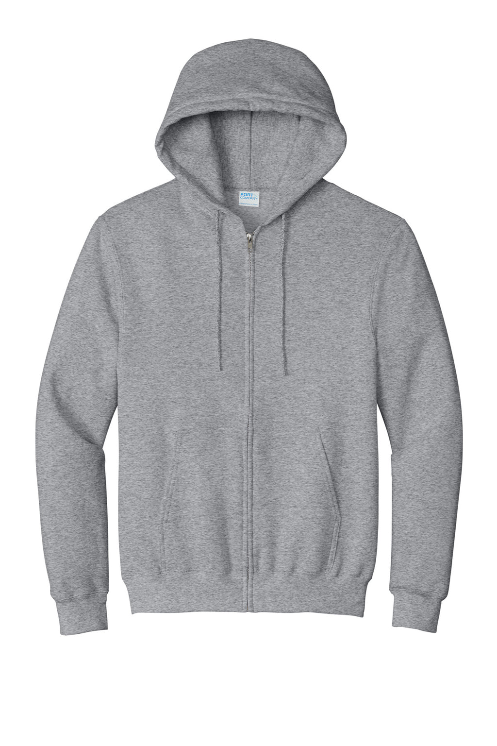 Port & Co Essential Fleece Full-Zip Hooded Sweatshirt.  PC90ZH