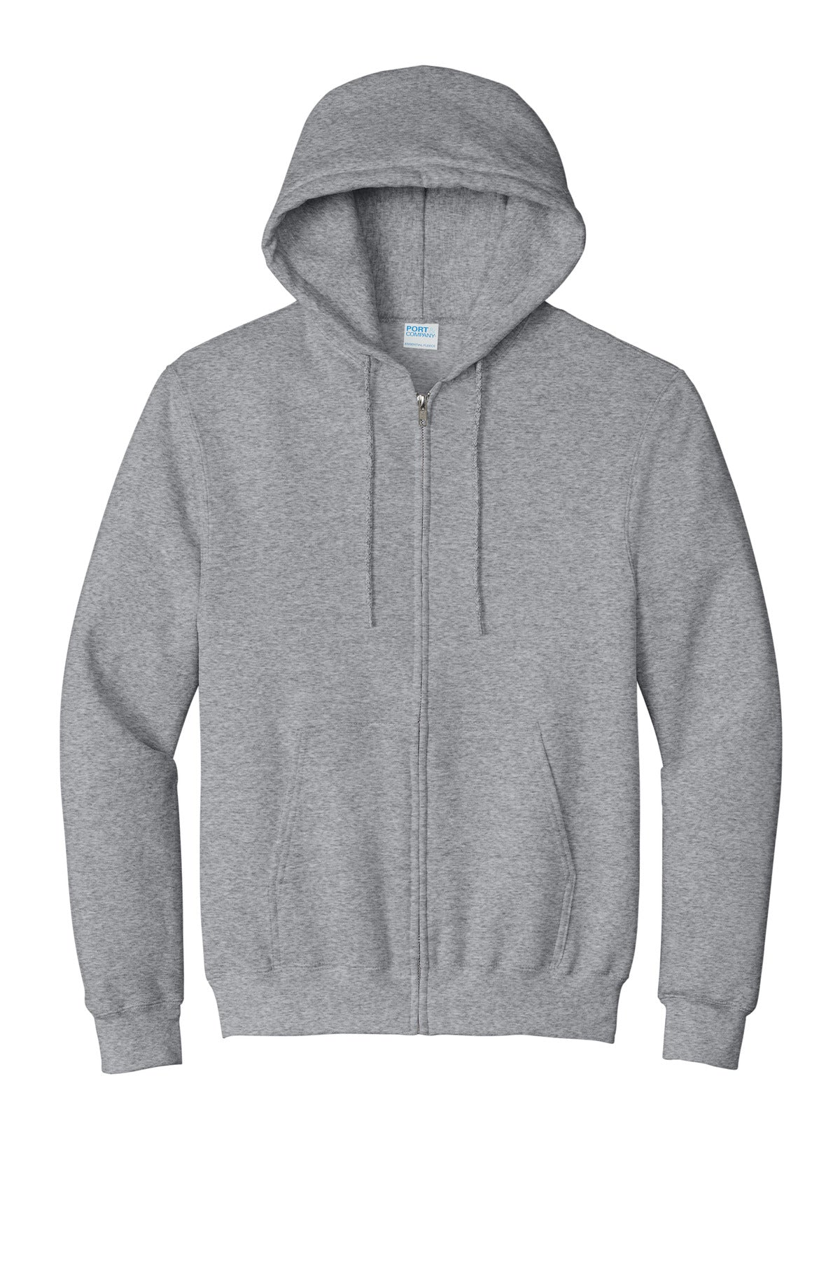 Port & Co Essential Fleece Full-Zip Hooded Sweatshirt.  PC90ZH
