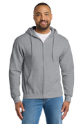 Port & Co Essential Fleece Full-Zip Hooded Sweatshirt.  PC90ZH