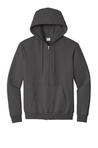 Port & Co Essential Fleece Full-Zip Hooded Sweatshirt.  PC90ZH
