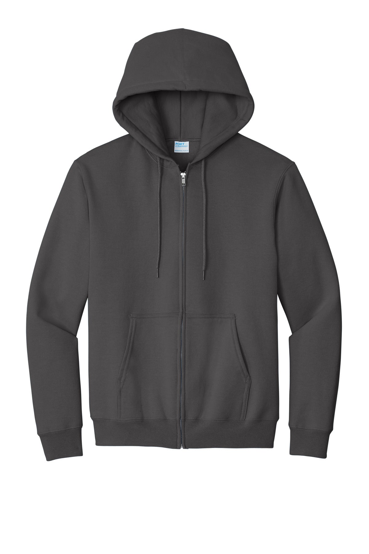 Port & Co Essential Fleece Full-Zip Hooded Sweatshirt.  PC90ZH