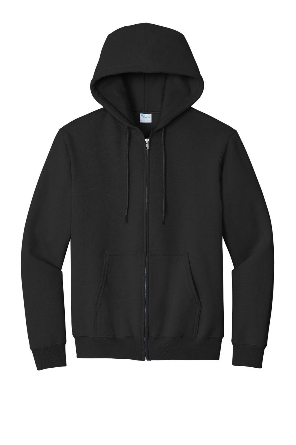 Port & Co Essential Fleece Full-Zip Hooded Sweatshirt.  PC90ZH