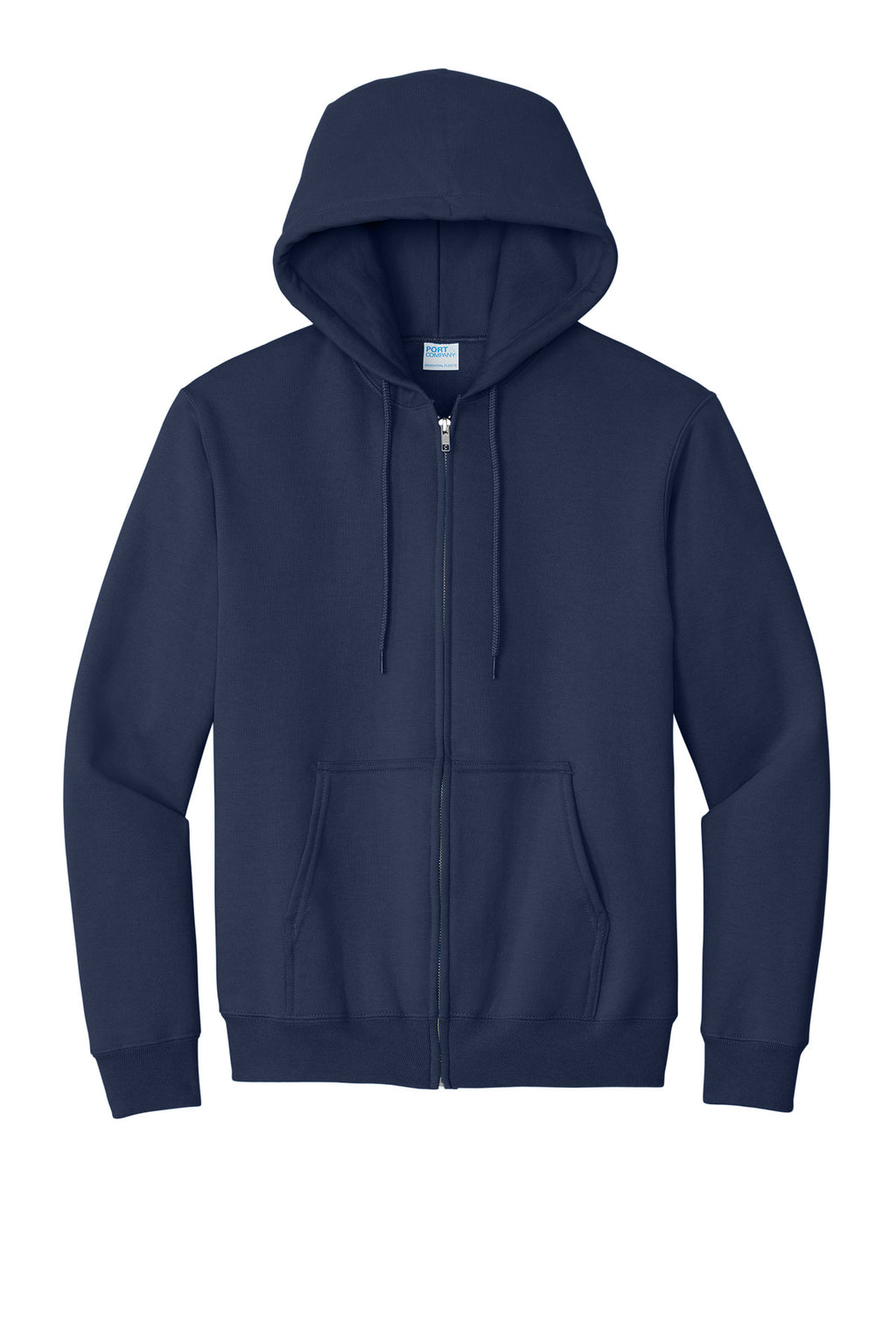 Port & Co Essential Fleece Full-Zip Hooded Sweatshirt.  PC90ZH