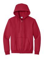 Port & Co Essential Fleece Full-Zip Hooded Sweatshirt.  PC90ZH