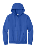 Port & Co Essential Fleece Full-Zip Hooded Sweatshirt.  PC90ZH