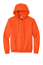 Port & Co Essential Fleece Full-Zip Hooded Sweatshirt.  PC90ZH