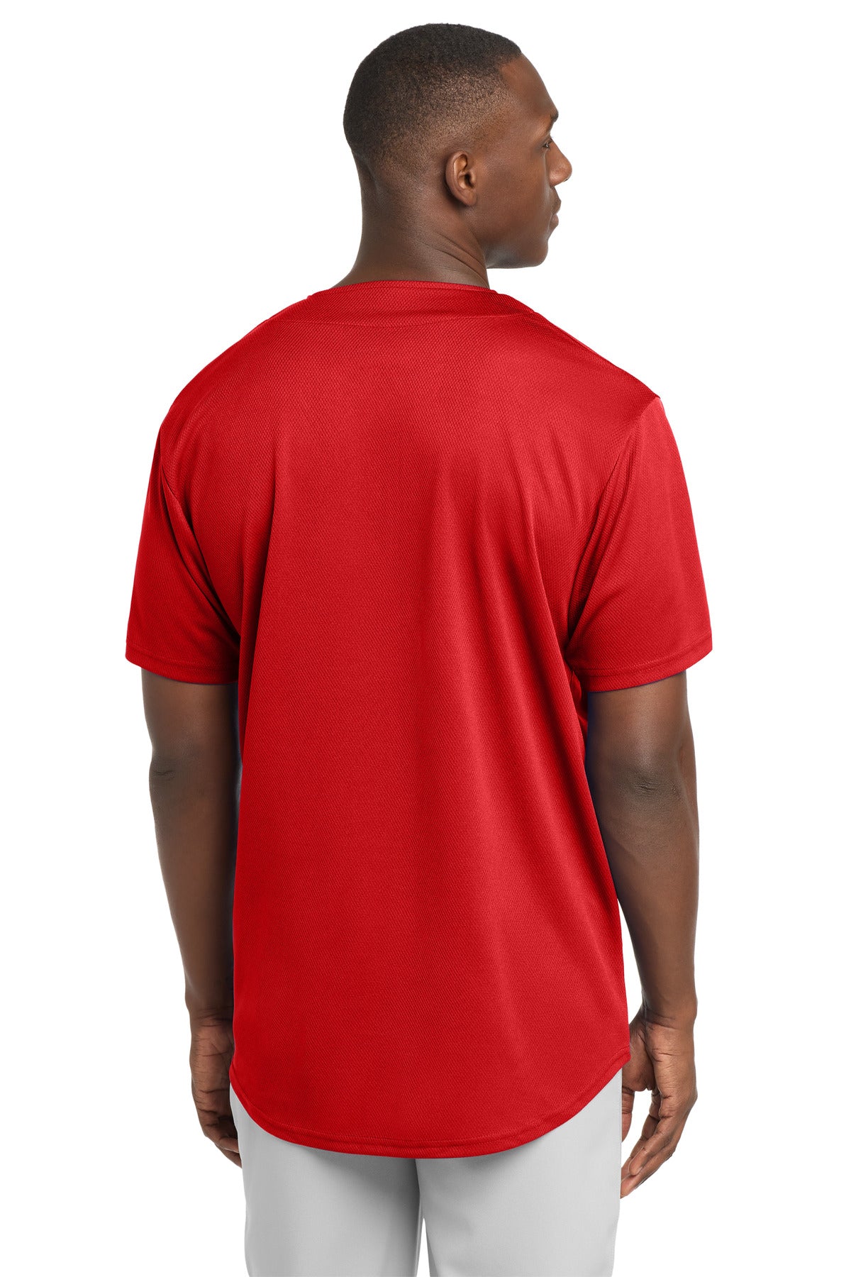 Sport-Tek PosiCharge Tough Mesh Full-Button Jersey. ST220