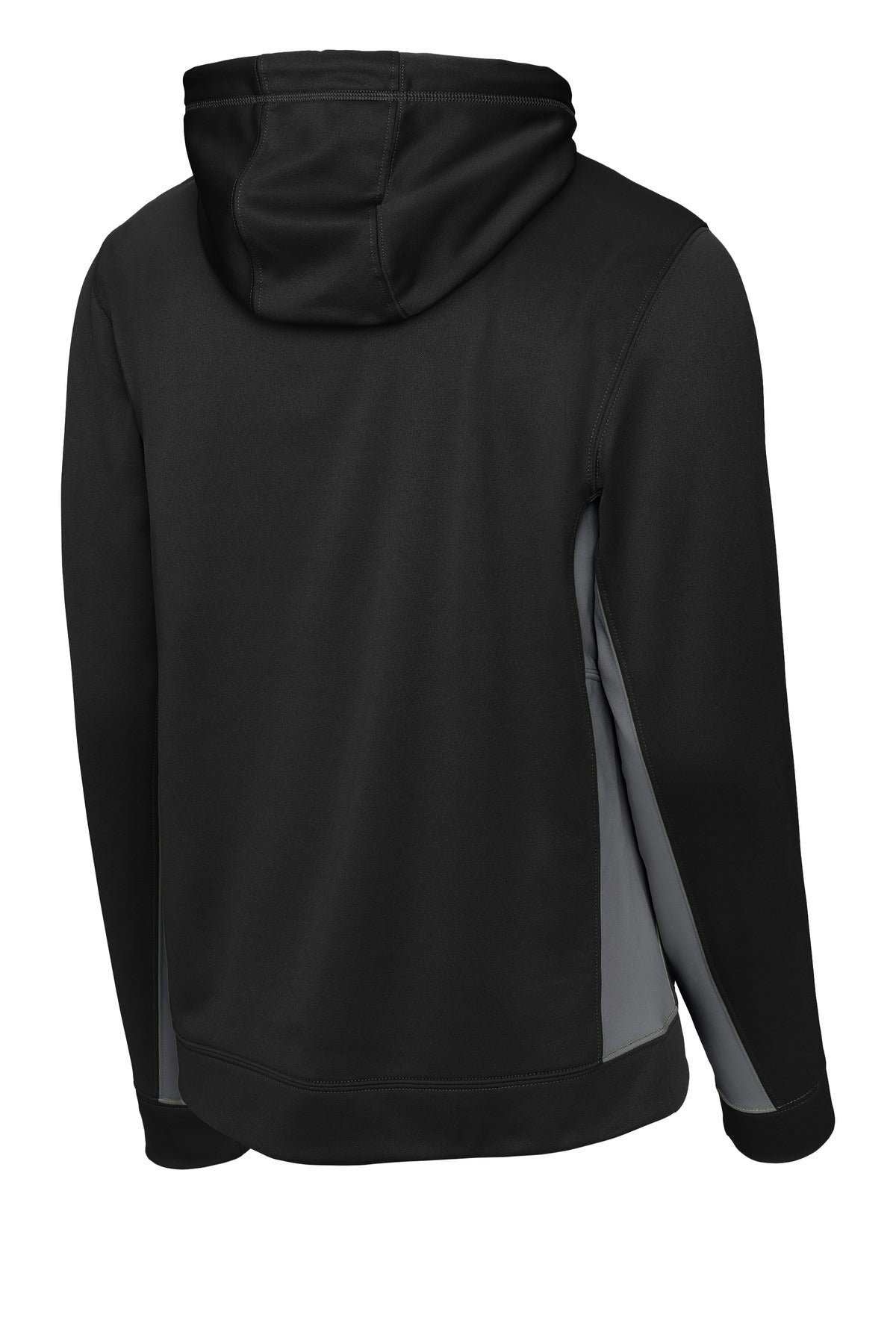 Sport-Tek Sport-Wick Fleece Colorblock Hooded Pullover. ST235