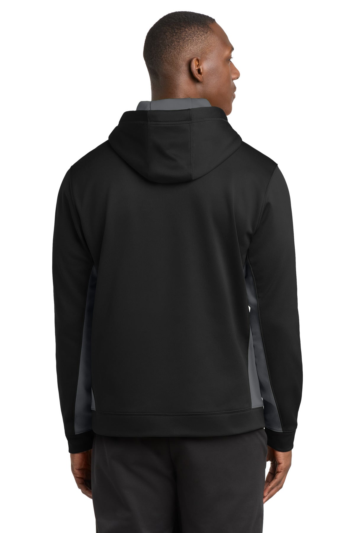 Sport-Tek Sport-Wick Fleece Colorblock Hooded Pullover. ST235
