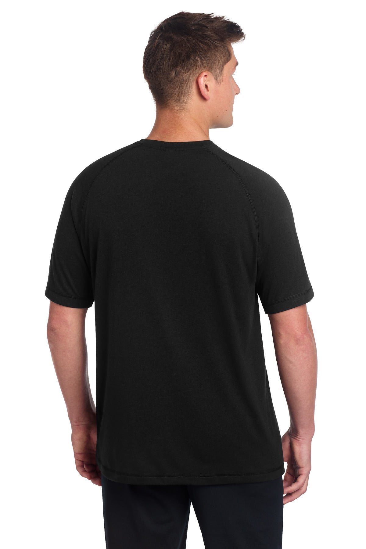 Sport-Tek  PosiCharge  Tri-Blend Wicking Raglan Tee. ST400