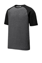 Sport-Tek  PosiCharge  Tri-Blend Wicking Raglan Tee. ST400
