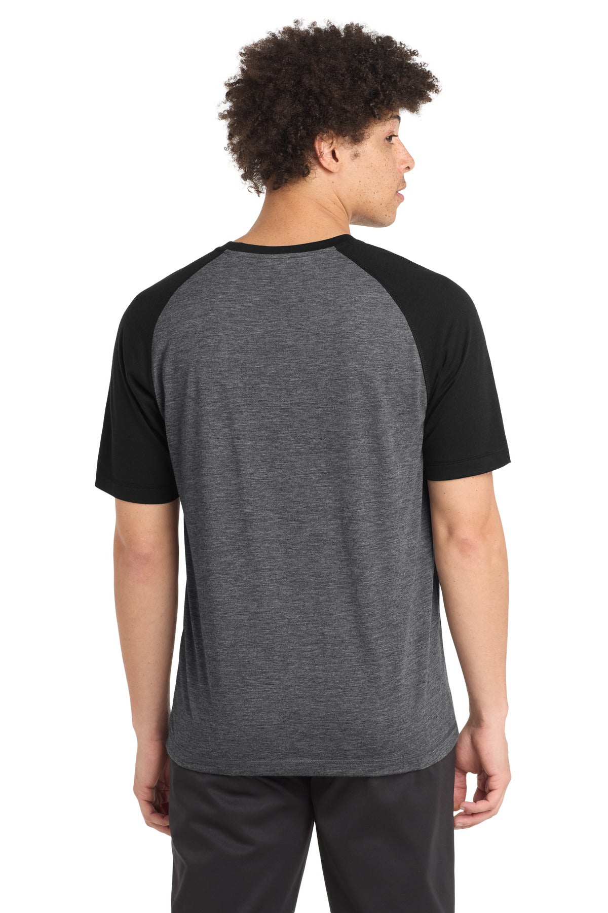 Sport-Tek  PosiCharge  Tri-Blend Wicking Raglan Tee. ST400