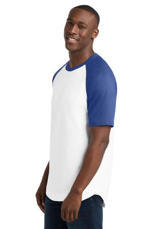 Sport-Tek Short Sleeve Colorblock Raglan Jersey. T201