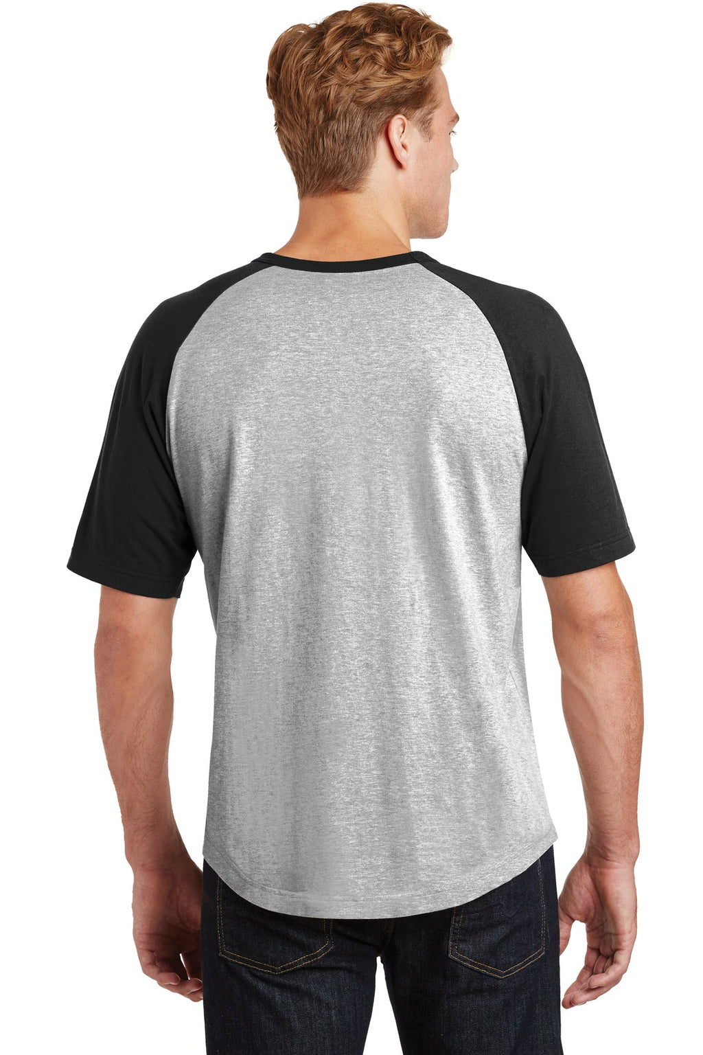 Sport-Tek Short Sleeve Colorblock Raglan Jersey. T201
