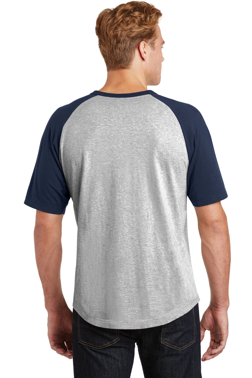 Sport-Tek Short Sleeve Colorblock Raglan Jersey. T201