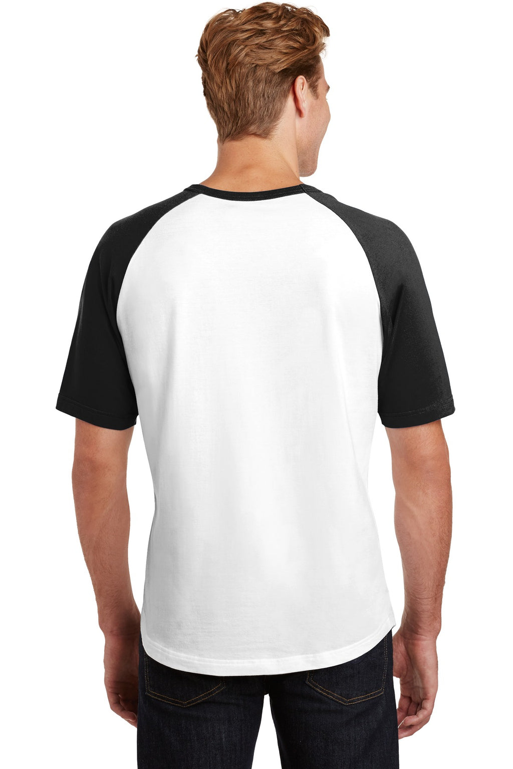 Sport-Tek Short Sleeve Colorblock Raglan Jersey. T201