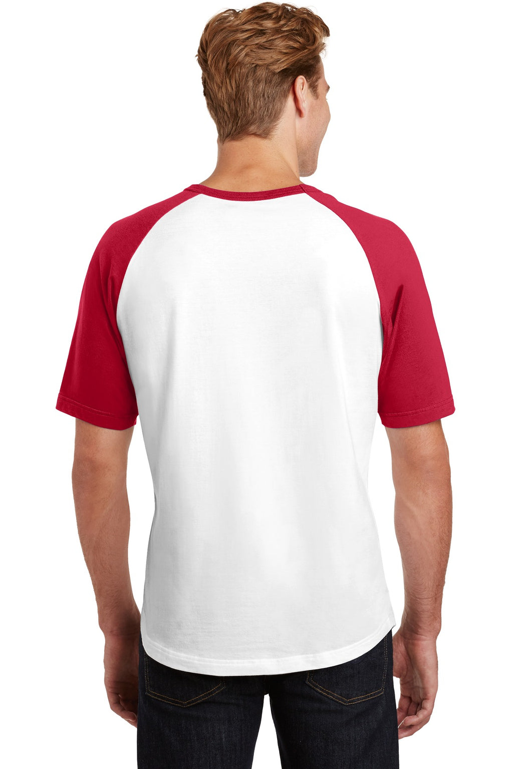 Sport-Tek Short Sleeve Colorblock Raglan Jersey. T201