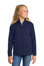 Sport-Tek Youth Sport-Wick Fleece Full-Zip Jacket.  YST241