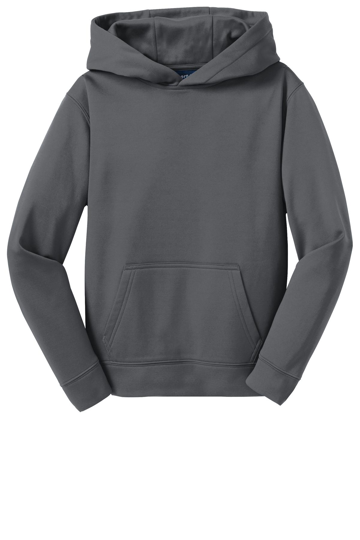 Sport-Tek Youth Sport-Wick Fleece Hooded Pullover. YST244