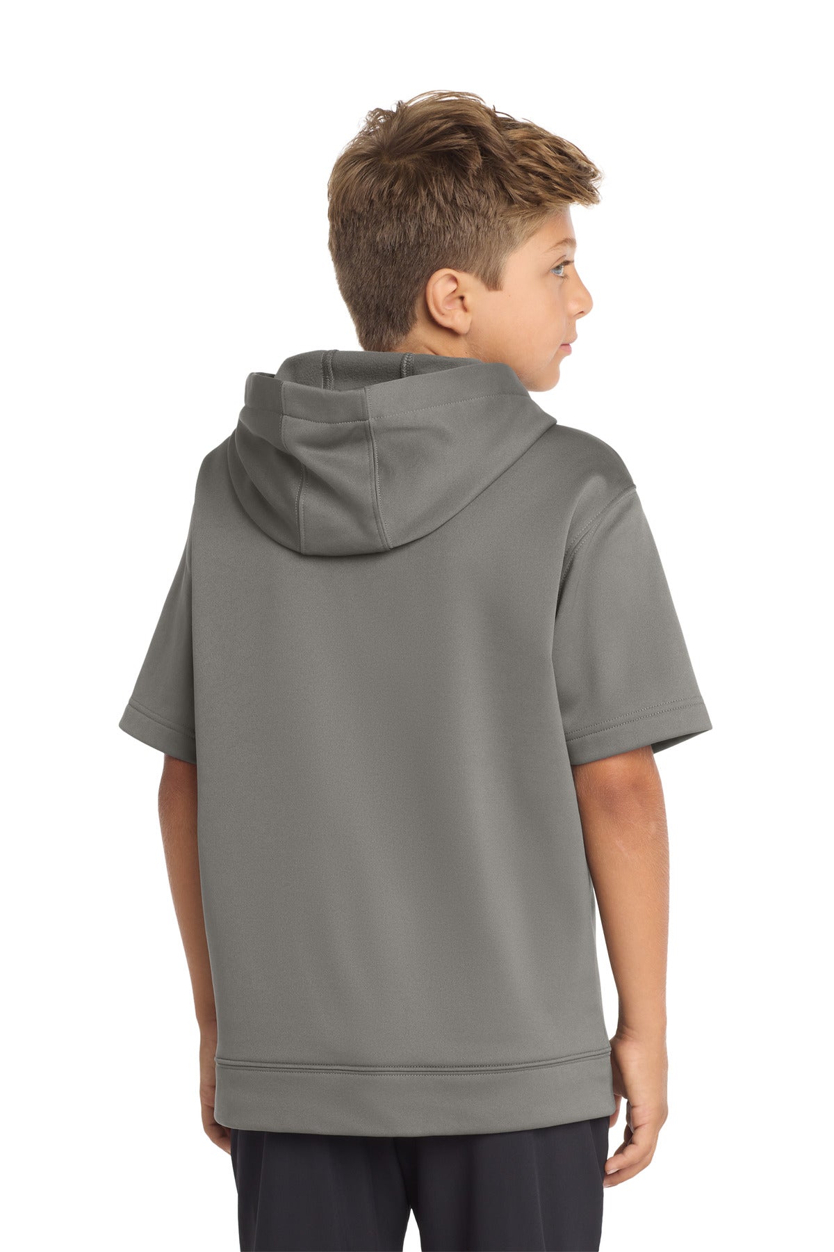 Sport-Tek  Youth Sport-Wick  Fleece Short Sleeve Hooded Pullover. YST251