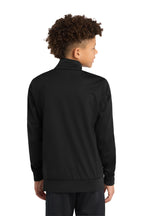 Sport-Tek  Youth Tricot Sleeve Stripe Track Jacket. YST94