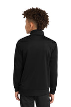 Sport-Tek  Youth Tricot Sleeve Stripe Track Jacket. YST94