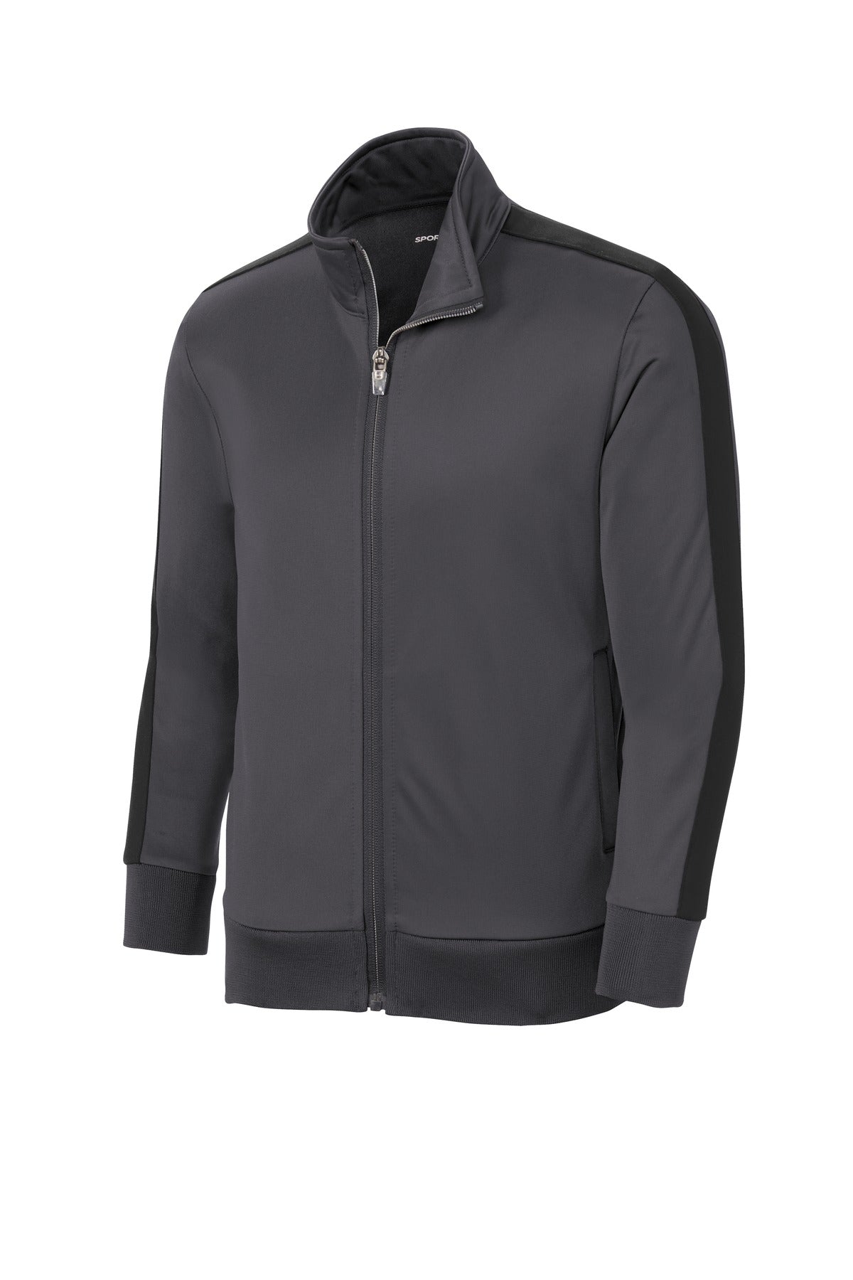 Sport-Tek  Youth Tricot Sleeve Stripe Track Jacket. YST94