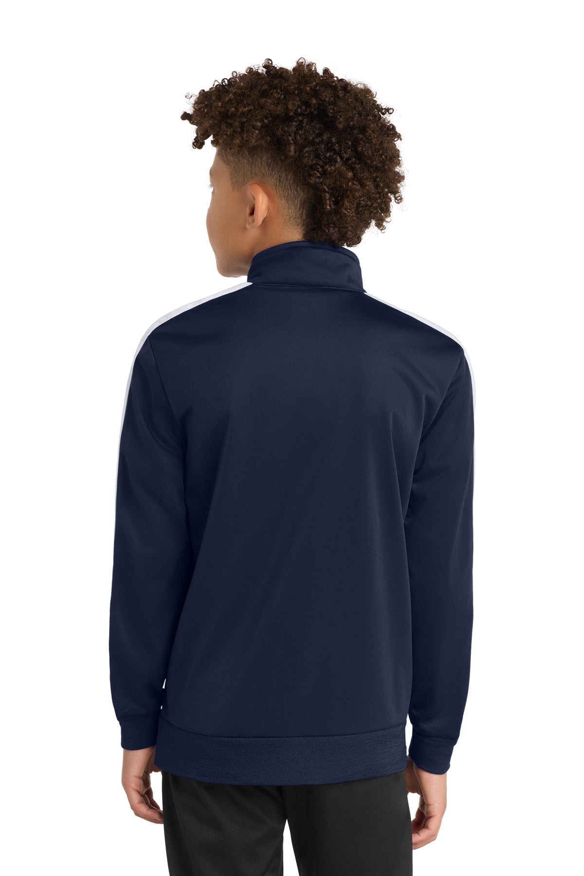 Sport-Tek  Youth Tricot Sleeve Stripe Track Jacket. YST94