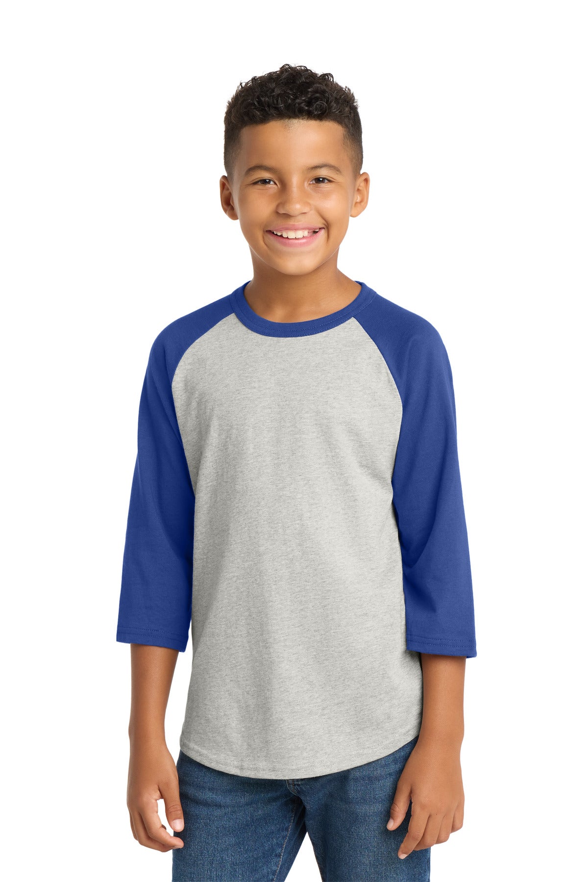Sport-Tek Youth Colorblock Raglan Jersey.  YT200