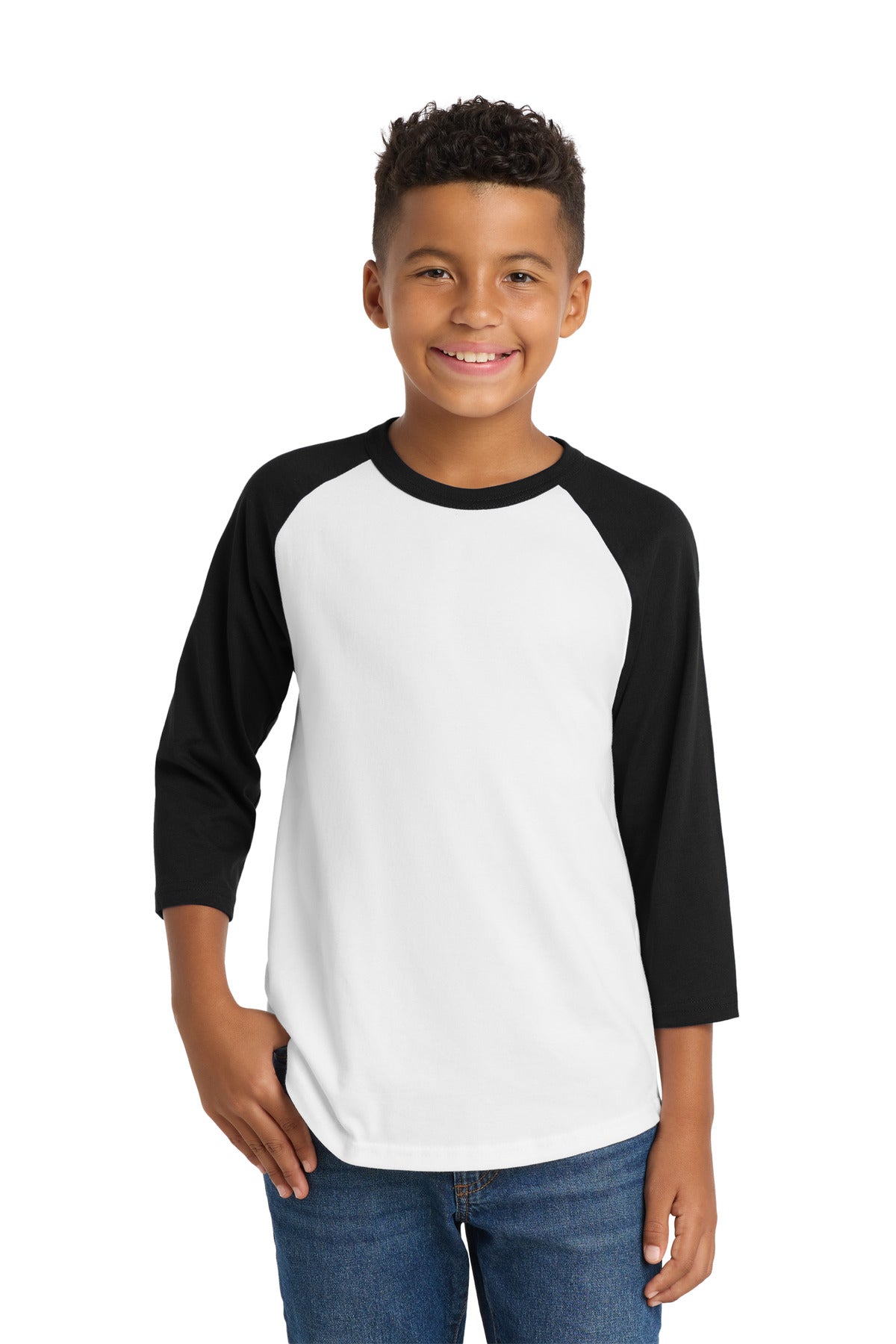 Sport-Tek Youth Colorblock Raglan Jersey.  YT200
