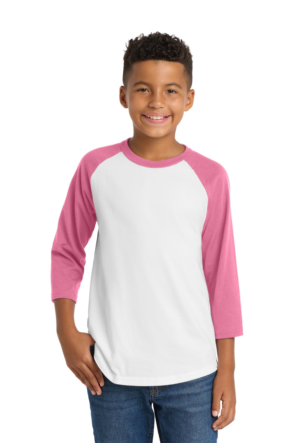 Sport-Tek Youth Colorblock Raglan Jersey.  YT200