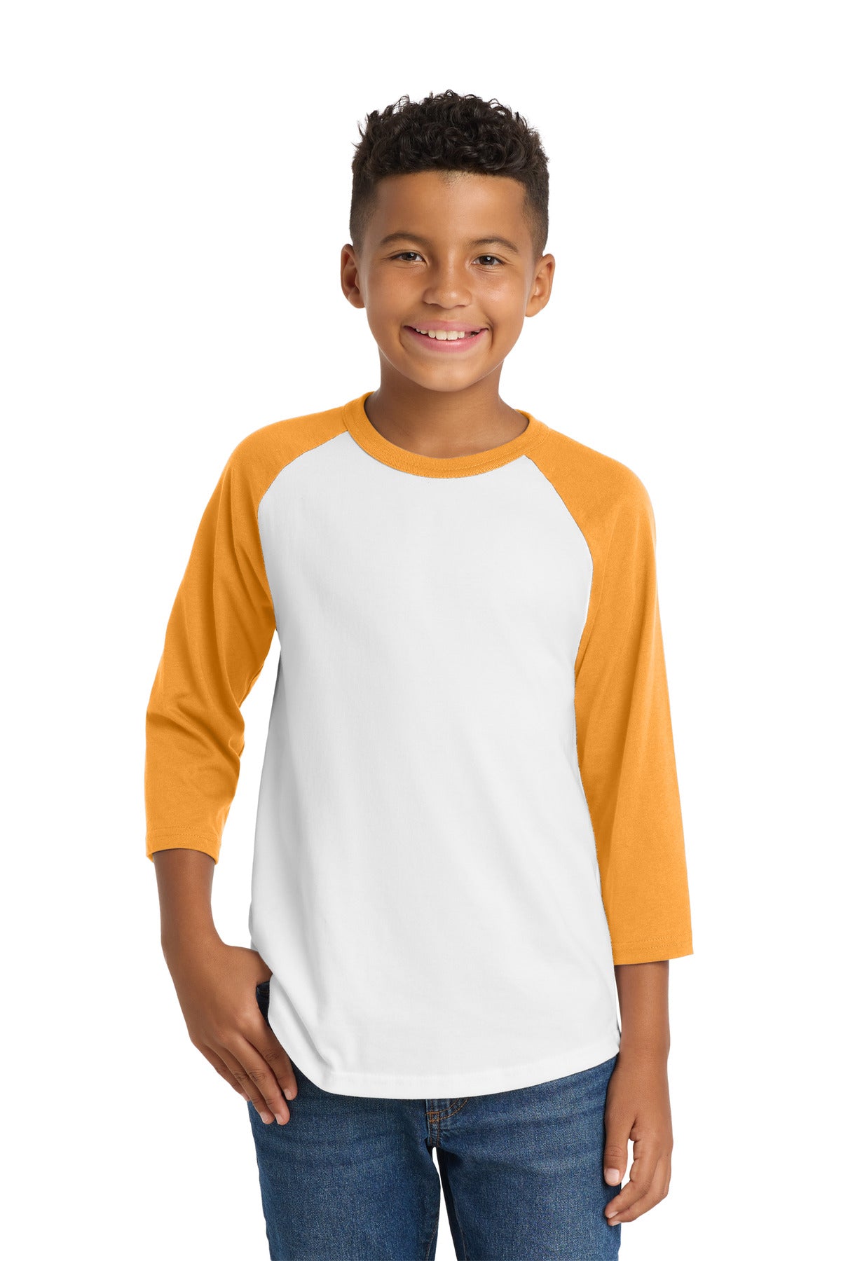 Sport-Tek Youth Colorblock Raglan Jersey.  YT200