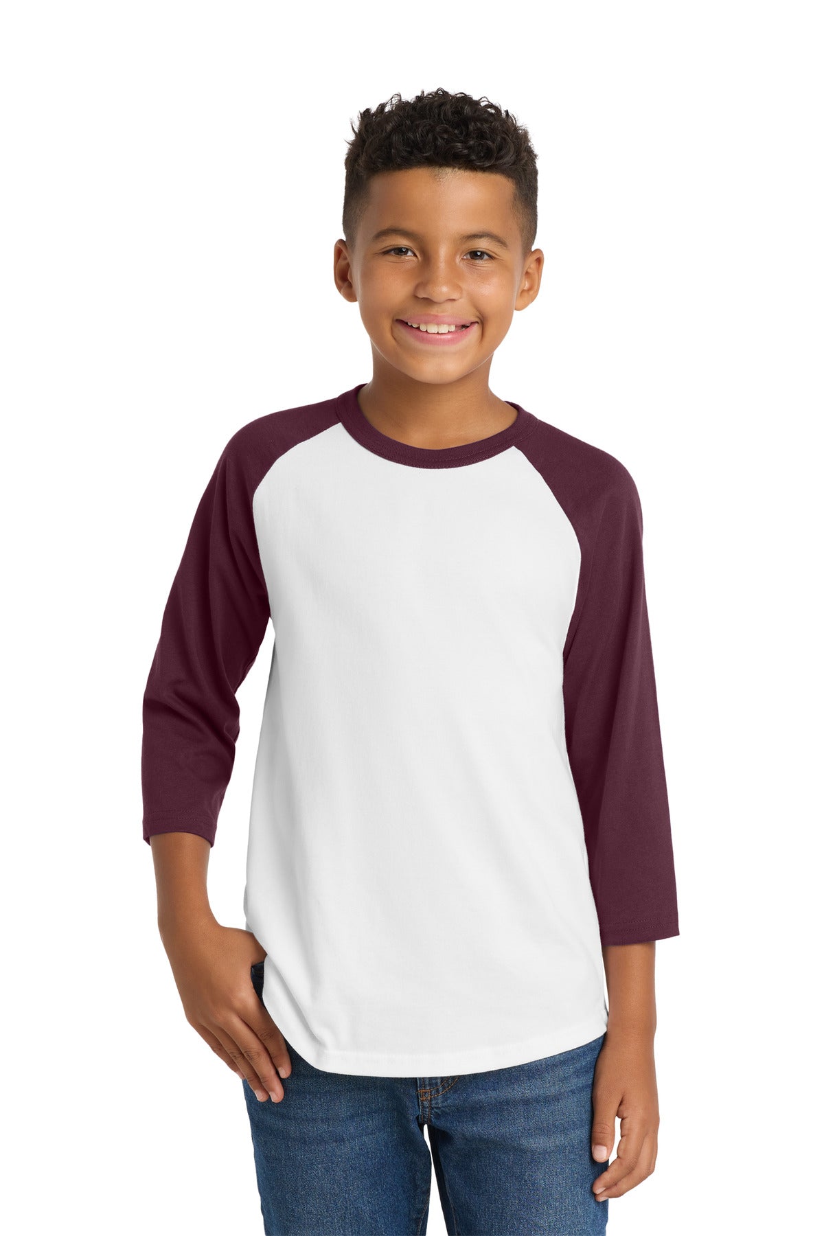 Sport-Tek Youth Colorblock Raglan Jersey.  YT200